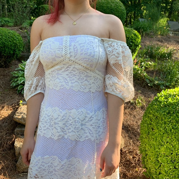 Free people lace off the shoulder dress - Picture 4 of 4